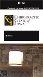 Mobile Screenshot of chiropracticclinicofiowa.com