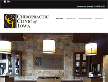 Tablet Screenshot of chiropracticclinicofiowa.com